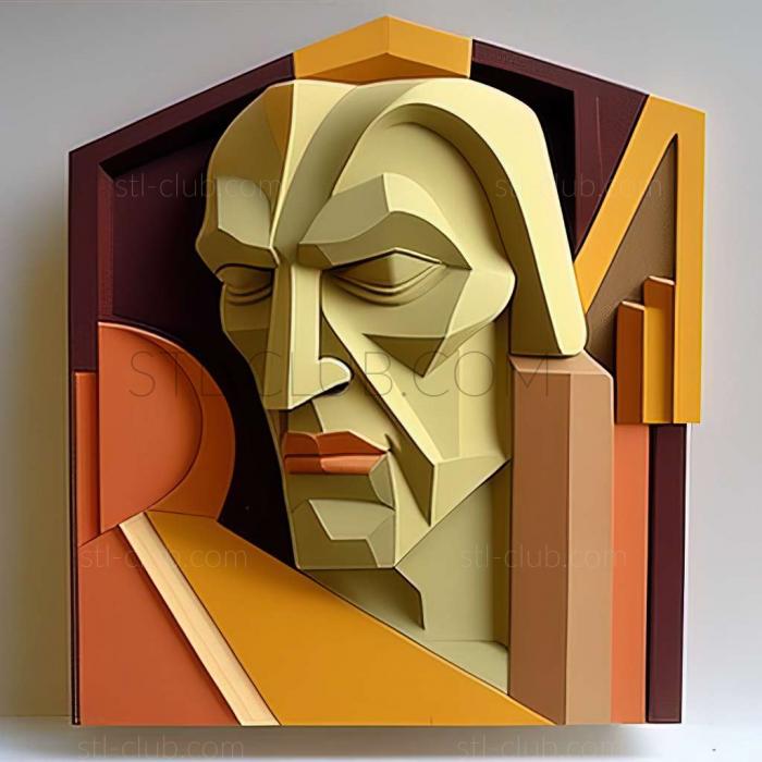 3D model Richard Lindner American artist (STL)